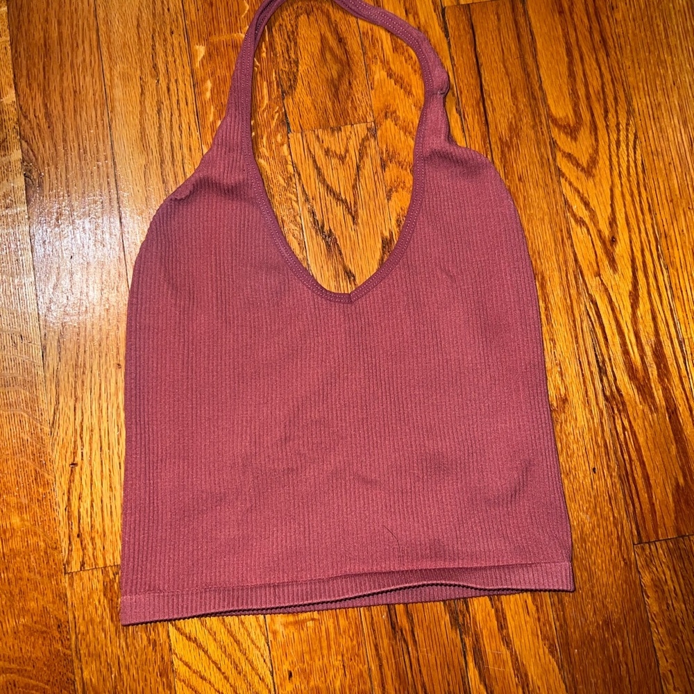 Salmon colored halter top size small from Urban Outfitters.